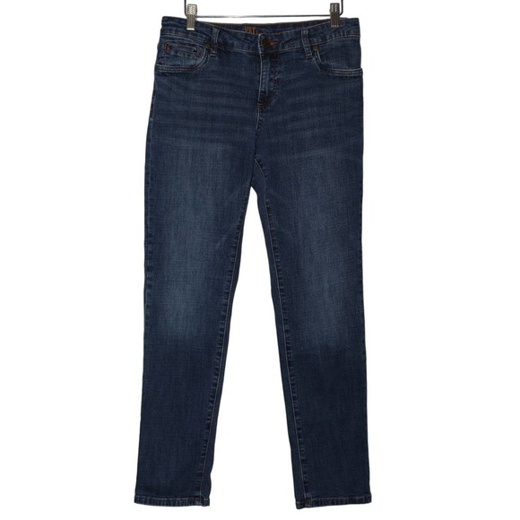 Women's KUT from the Kloth Katy Boyfriend Jeans Blue Denim Medium Wash Size 6 - Picture 1 of 11